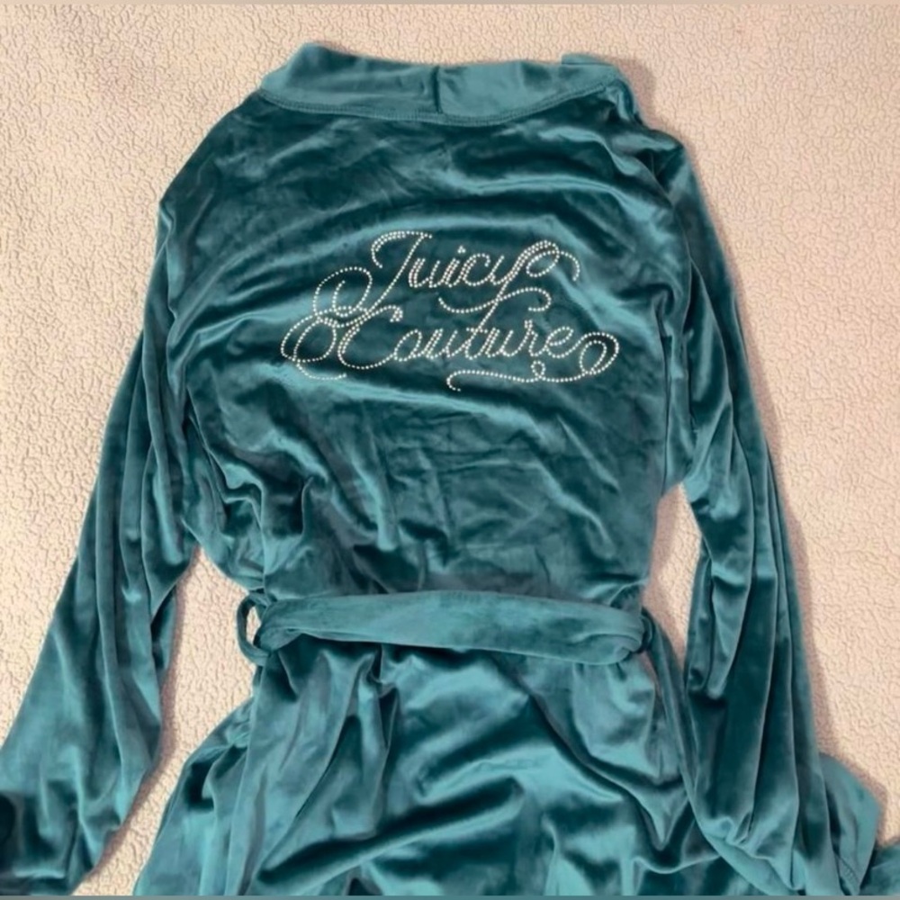 Juicy Couture | Green Velvet Soft Lounge Robe | L/XL
